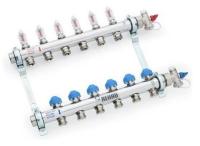 Коллектор Rehau HKV-D 4 контура для тёплого пола с расходомерами (12080413002)