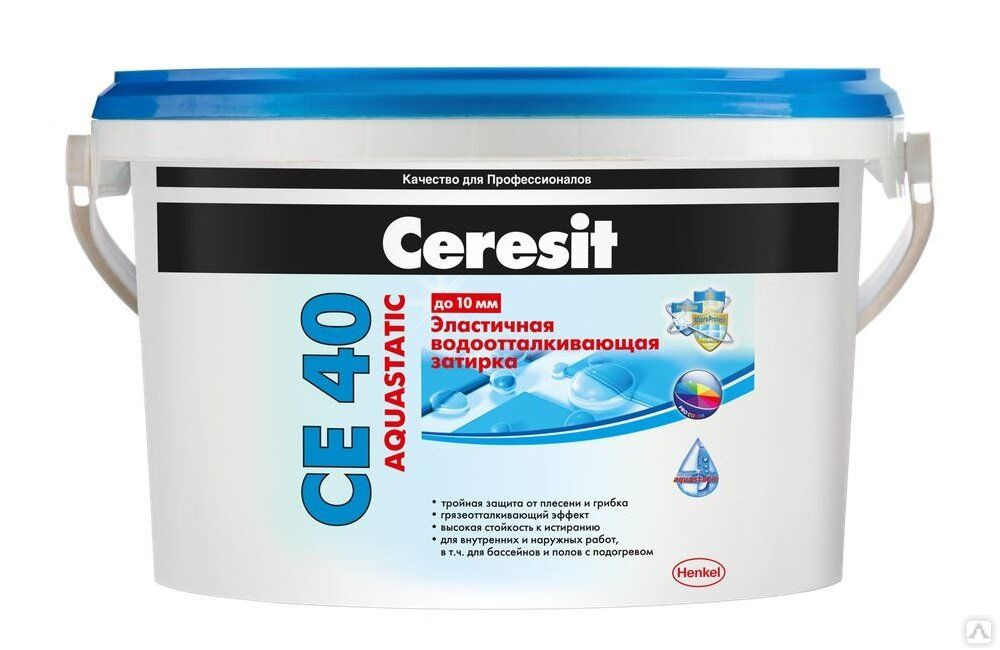 Затирка Ceresit СЕ 40 серебристо-серая 2кг