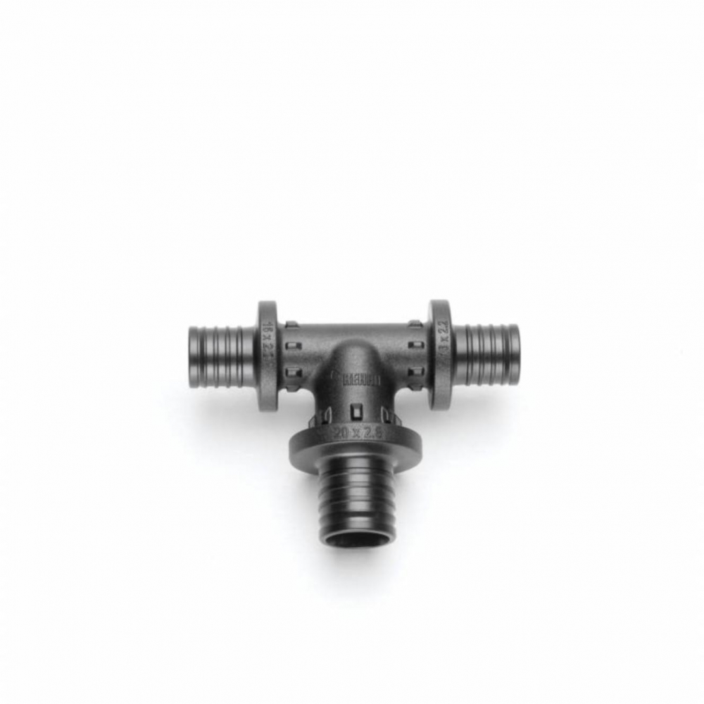 Тройник Rehau Rautitan PX 16-25-16 мм с увеличенным боковым проходом 