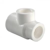 Тройник переходной ∅63-25-63 белый полипропилен