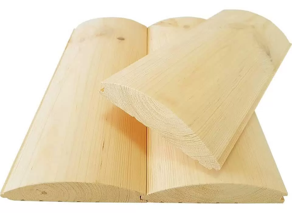 Блок-хаус, хвоя, сорт A, 35х240х6000 мм