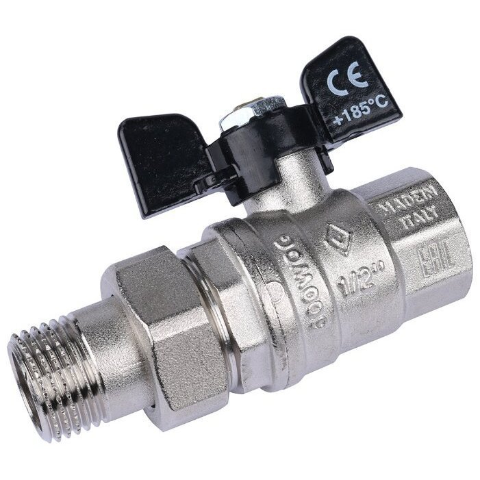 Кран BUGATTI (322) с накидной гайкой 1"