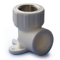 Угольник с креплением Политэк 25x1/2" ВР с внутренней резьбой полипропиленовый