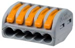 Клеммник 5 контактов Wago 222-415 (0,08х2,5мм)