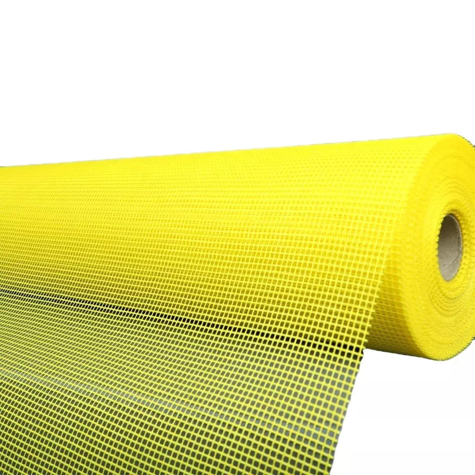 Сетка фасадная 5х5 желтая 1х50м 145гр/м2