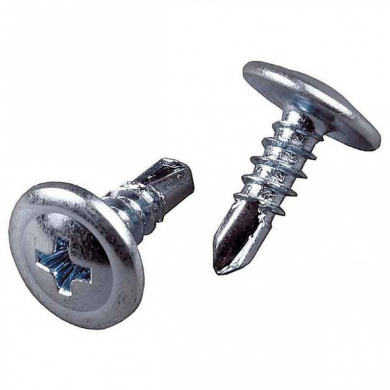 Саморез с прессшайбой сверло 4,2х13 цинк 