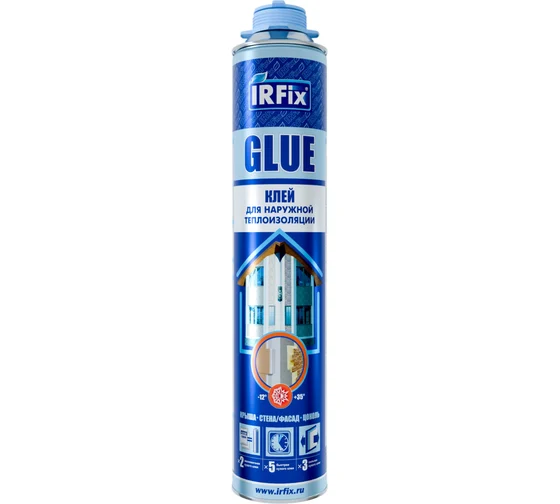 Клей-пена IRFIX Glue 800мл для пенополистирола профессиональный  