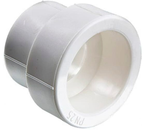 Муфта переходная ∅50-20 белый полипропилен