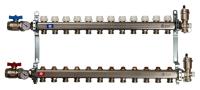 Коллектор Stout 1"x3/4" 12 контуров для радиаторного отопления из нержавеющей стали SMS-0912-000012
