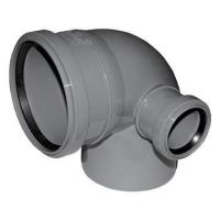 Отвод ф110-50-90* для канализации с правым выходом