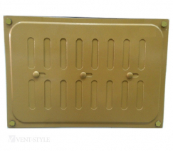 Решетка металлическая регулируемая 17х24 золотая