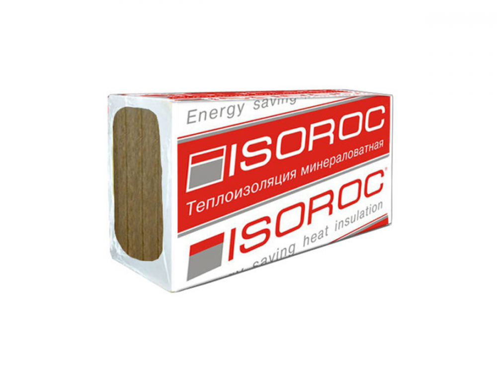 Утеплитель Изорок Изолайт 1000х600х100 (2,4 м2) (0,24м3) плот.50кг/м3