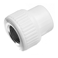 Комбинированная муфта ∅25 1/2 внут. белый полипропилен