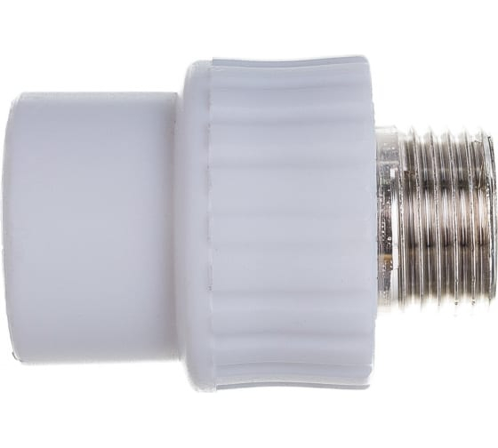 Комбинированная муфта ∅32 3/4 наружн. белый полипропилен