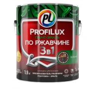 Profilux Эмаль на ржавчину 3 в 1 глянцевая зеленый 0.9 л.