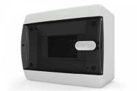 Бокс (Щит) TEKFOR навесной 12 мод. прозрачная черная дверца