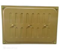 Решетка металлическая регулируемая 17х24 золотая