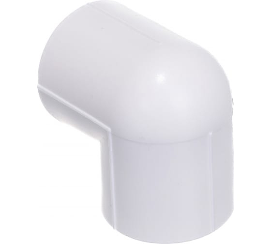 Угольник 90° градусов, ∅50 мм - белый полипропилен