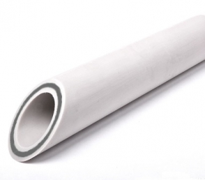 Труба белая ф25 со стеклов.(для отопления) 1м.пог.