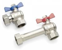 Комплект шаровых кранов Rehau 1" угловых для коллекторов HKV/HKV-D/HLV (арт. 13152241001)