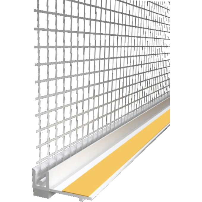 Профиль примыкающий с арм.сеткой 6мм х2,4м самоклеящийся