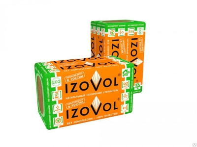 Утеплитель IZOVOL СТ-50 1200х600х50 (5,76м2)(0,288м3) плот. 50кг/м3