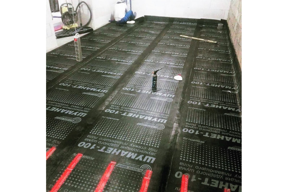 Шуманет-100Гидро 1х10м, 5мм Гидро-звукоизоляционный