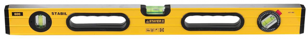 Уровень строительный STAYER PROFI PROSTABIL 600мм