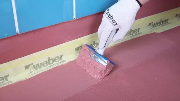 Гидроизоляционная мастика Ветонит Вебер.тек розовый 822 (Vetonit Weber.tec 822) 4кг