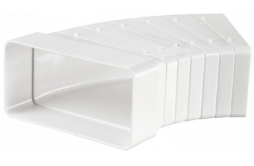 Колено пвх 60х120 мм горизонтальное разноугловое плоских каналов