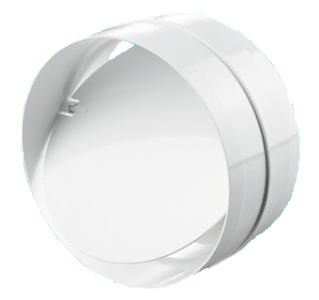 Соединитель пвх круглый с обратным клапаном D150 мм