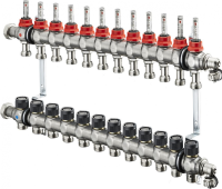 Коллектор Oventrop Multidis SF 1" арт. 1404362 (12 контуров) с расходомерами для теплого пола