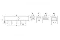 Шина соединительная PIN 1п 63А (дл.1м) IEK