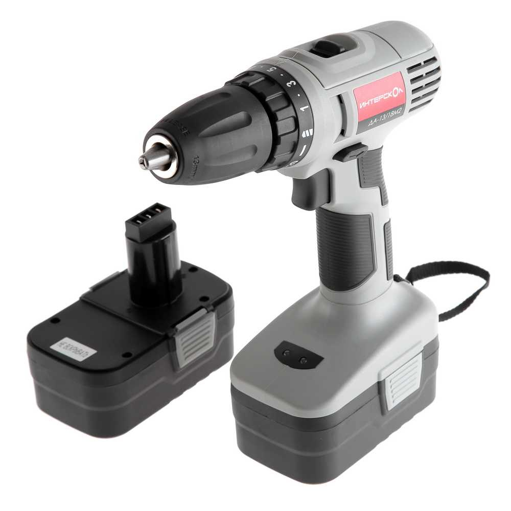 Дрель шуруповёрт аккумуляторная Интерскол ДА-13/18М3