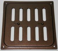 Решетка металлическая регулируемая 15х15 коричневая