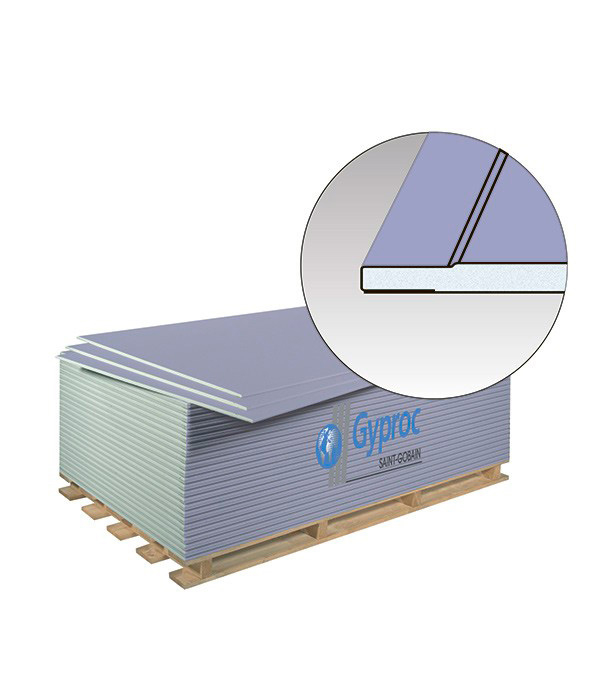 Гипсокартонный лист (ГКЛ) Gyproc Акустик Стронг 2500х1200х15мм звукоизоляционный усиленный