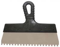 Шпатель зубчатый нержавеющий зуб 6х6 мм 200 мм