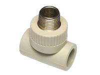 Тройник комбинированный Ekoplastik Wavin 20х1/2" НР с наружной резьбой полипропиленовый