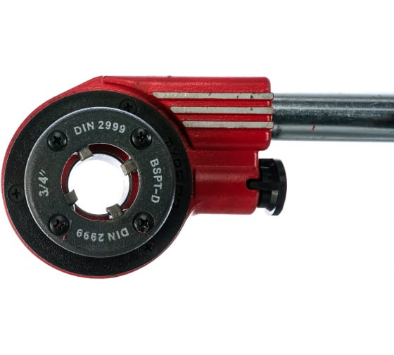 Набор клуппов 1/4-1/2-3/4-1-1*1/4 + плашкодержатель с трещоткой MATRIX