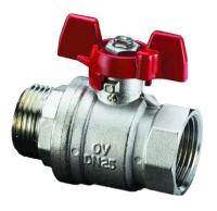 Кран шаровый Oventrop Optibal 1" НВ арт. 1076308 маховик из алюминия