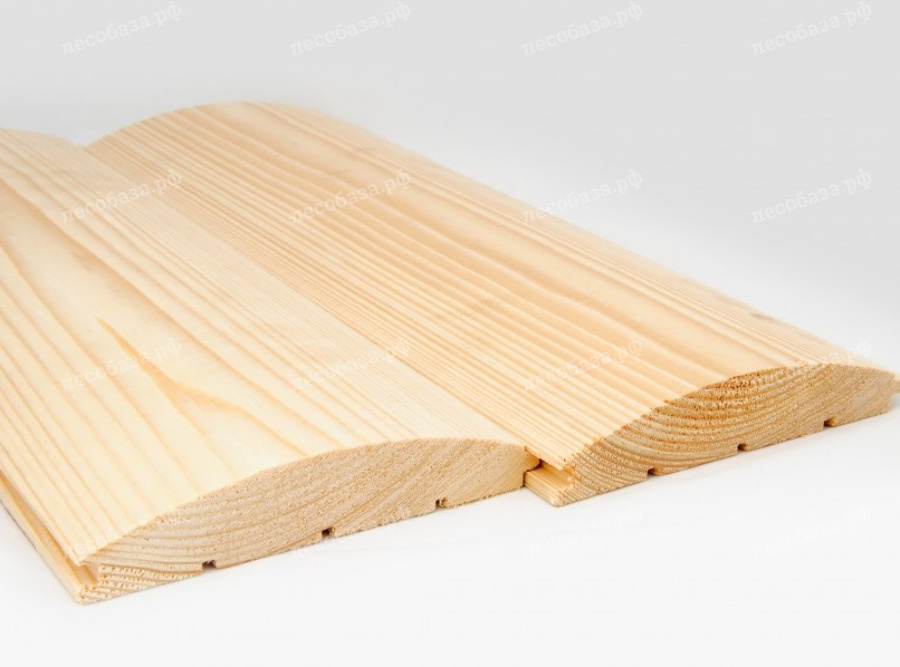 Блок-хаус, лиственница, сорт Экстра, 28х140х5000 мм