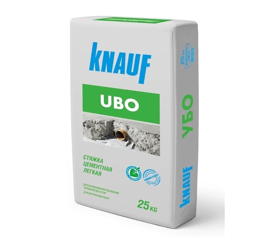 Стяжка цементная легкая Кнауф Убо 25кг (30-300мм) Knauf Ubo