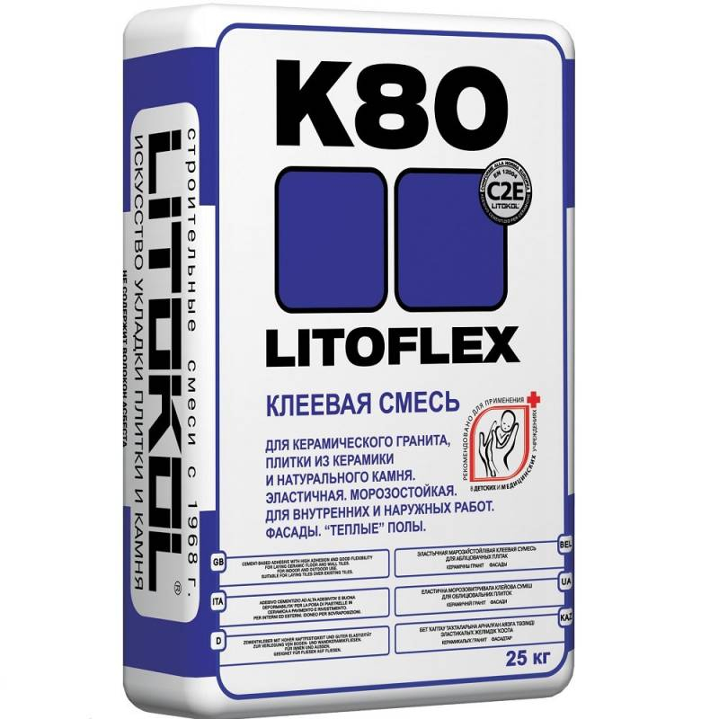 Клей плиточный Литокол K80 25кг (LITOFLEX K80) 