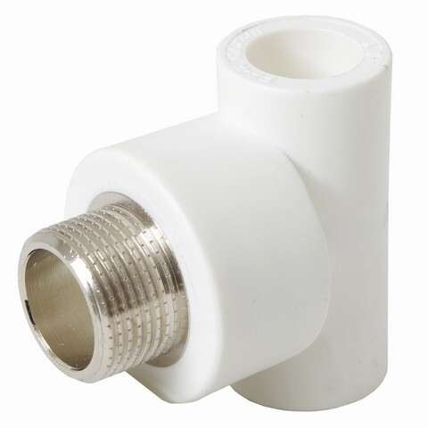 Тройник с переходом на наружную резьбу ∅25х1/2