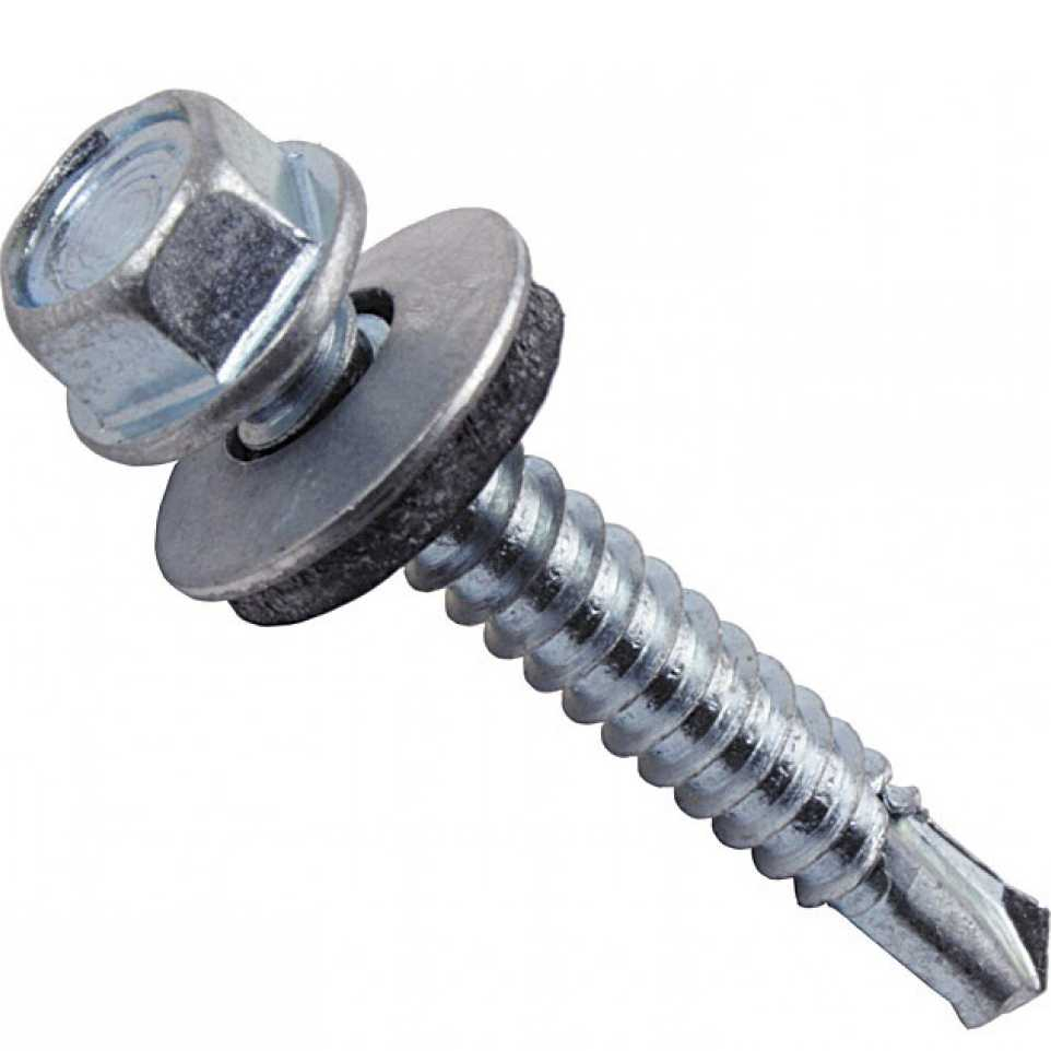 Саморезы кровельные 5,5х38 сверло цинк