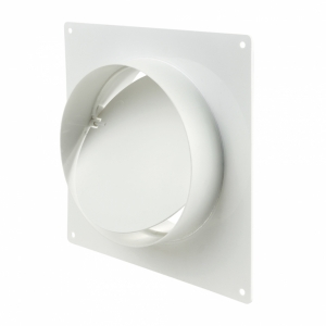 Соединитель пвх с обратным клапаном и монтажной пластиной D100 мм