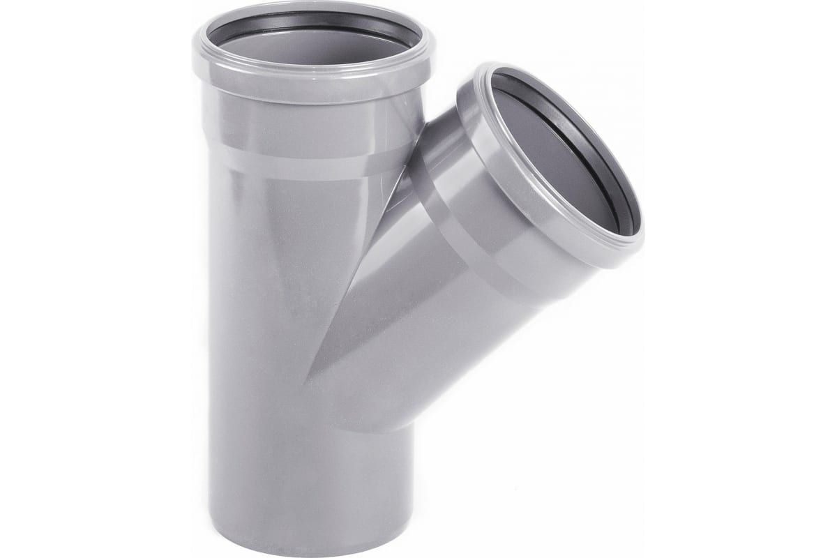 Тройник Ф110-110-45 для канализации