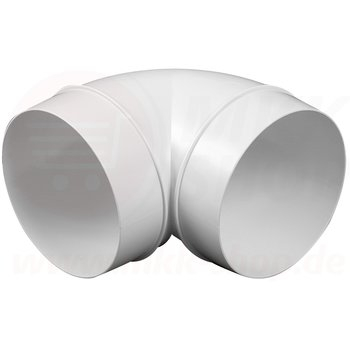 Колено пвх круглый D125 мм 90*