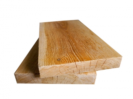 Доска обрезная, лиственница, ГОСТ, 1 сорт, 50х200х6000 мм