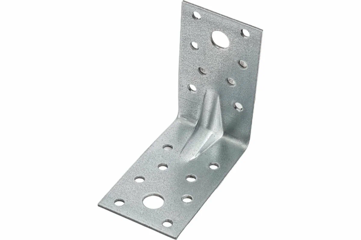 Крепежный уголок усиленный 130х130х100 оцинкованный